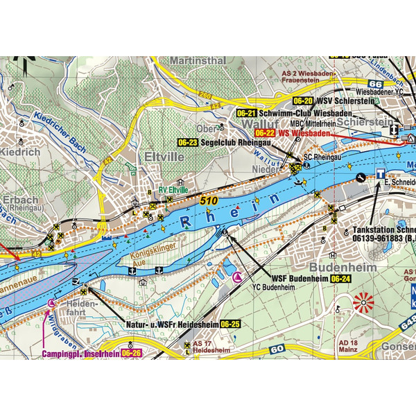 TOURENATLAS TA3 WASSERWANDERN 03 RHEIN-MOSEL - Wasserkarte