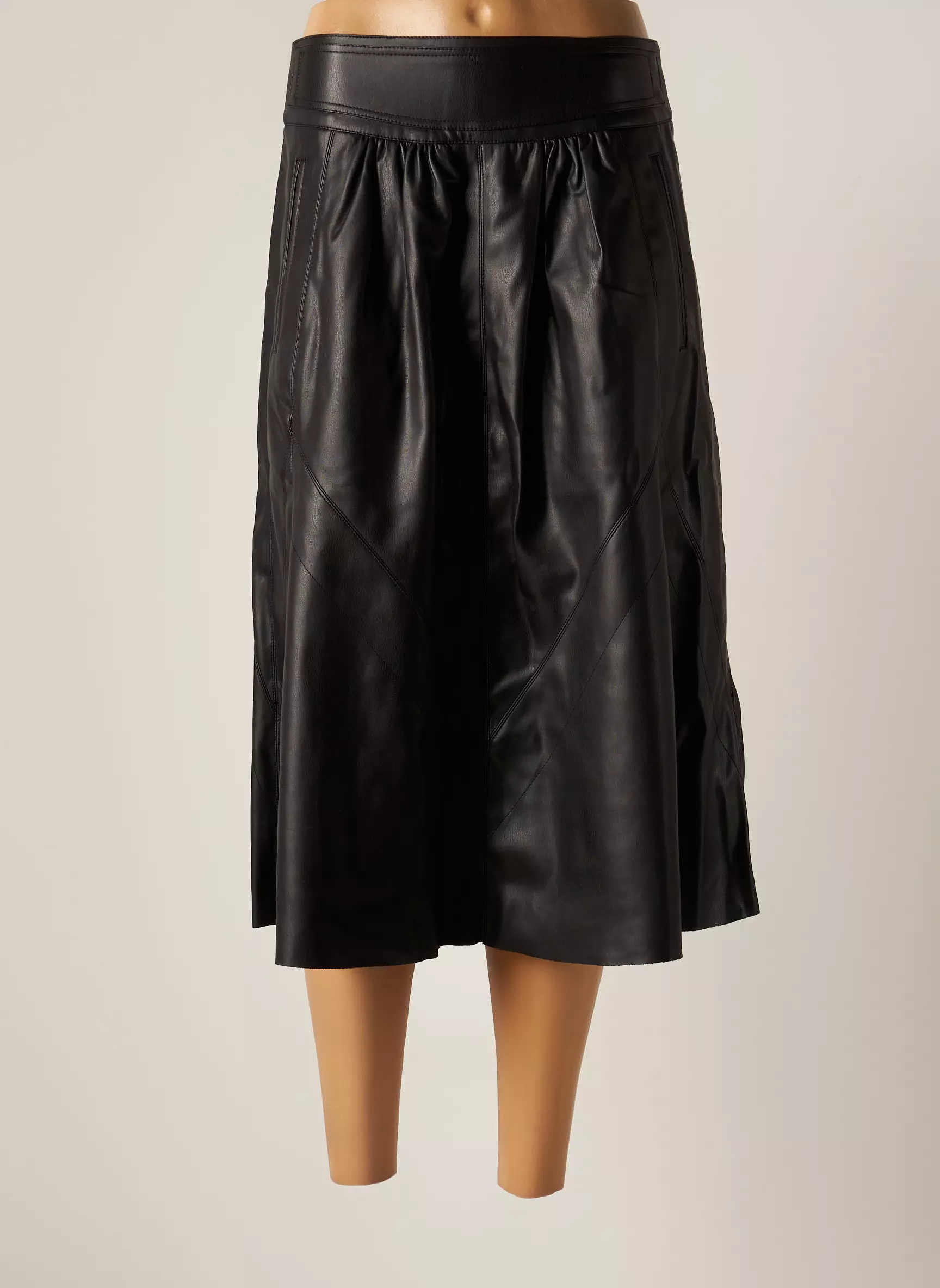 School Rag Jupes Mi Longues Femme couleur noir