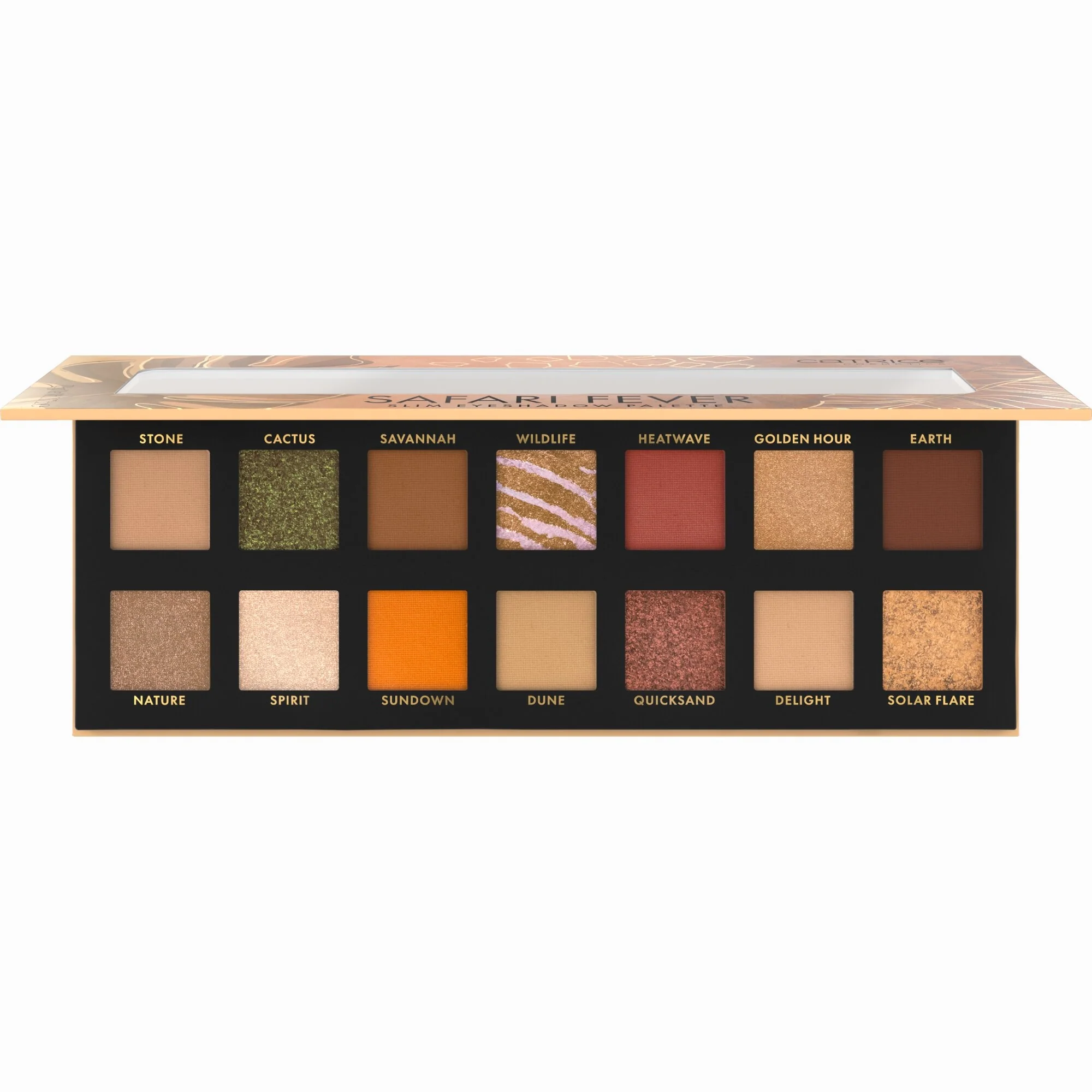 Safari Fever Slim Eyeshadow Palette - Luomiväripaletti, Kompakti luomiväri
