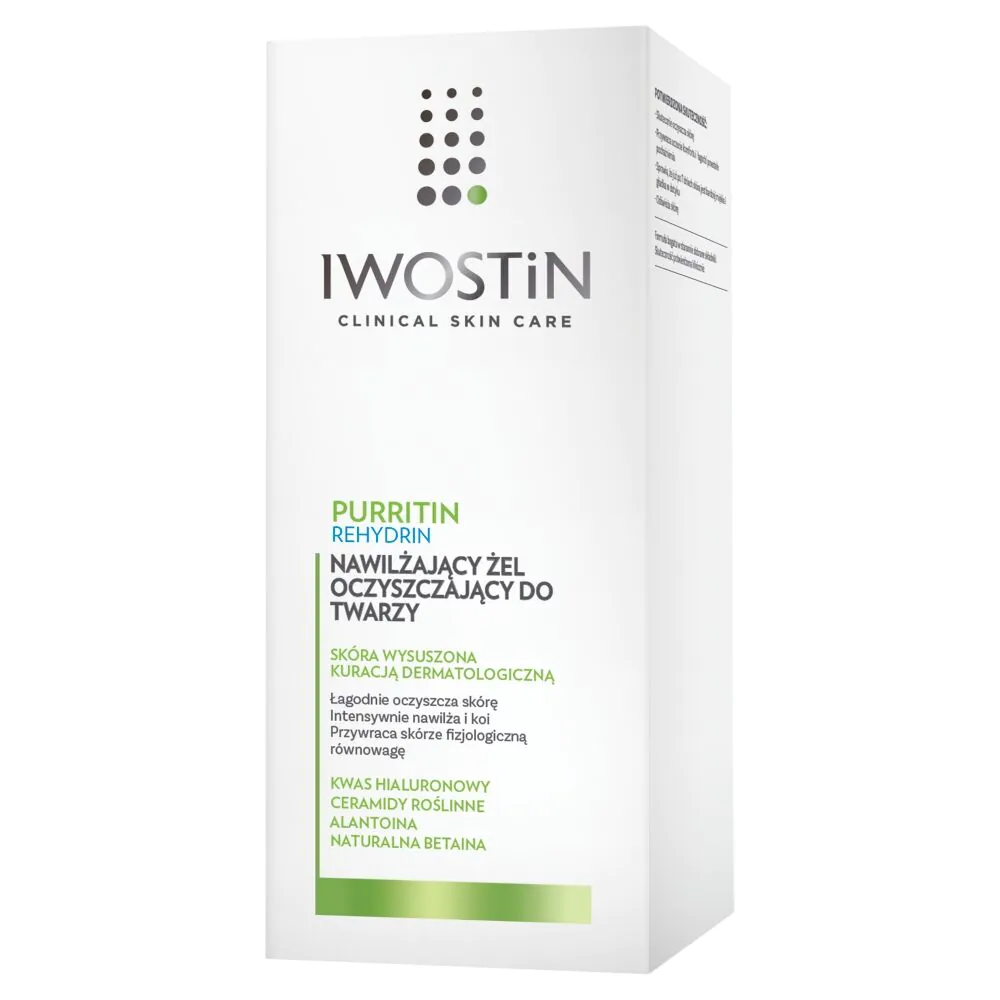 Iwostin Purritin Rehydrin drėkinamasis veido prausimosi gelis
