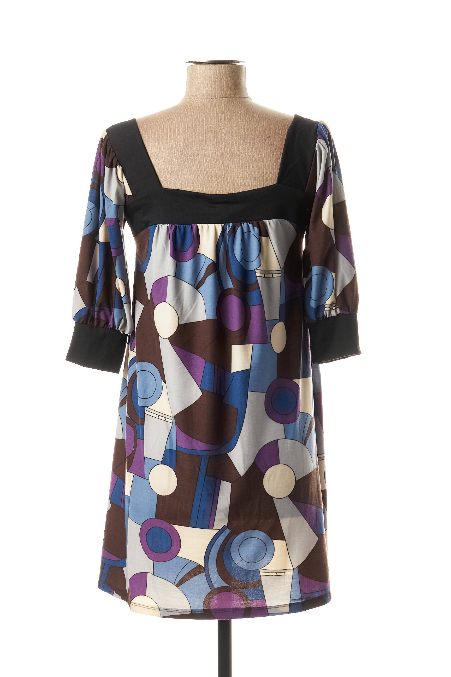 Lavand Tuniquemanchecourte Femme couleur bleu