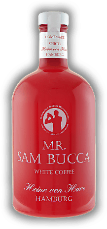 Mr. Sam Bucca's White Coffee Heinrich von Have Mr. Sam Bucca's White Coffee Heinrich von Have Mr. Sam Bucca´s White Coffee - ein klassischer, sehr sanfter aber opulenter Anislikör. 0,5	 Liter - Vol 38%