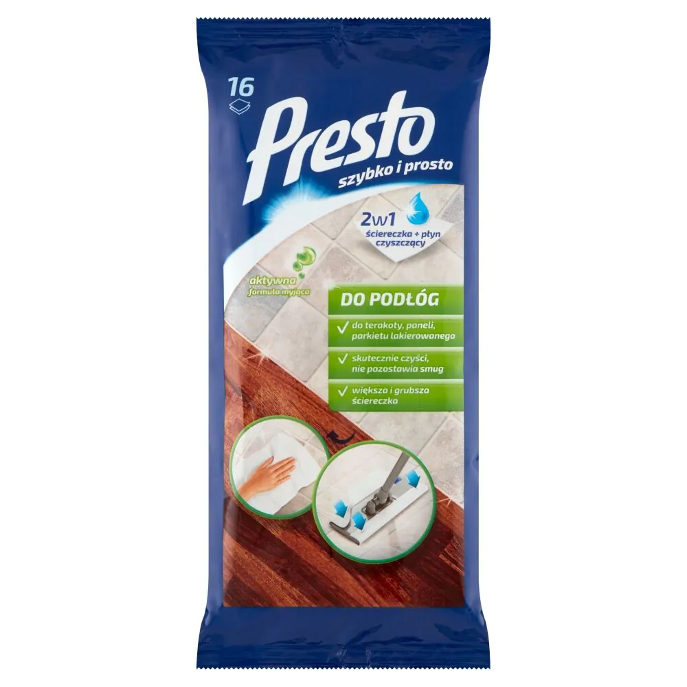 Presto Clean grindų valymo servetėlės