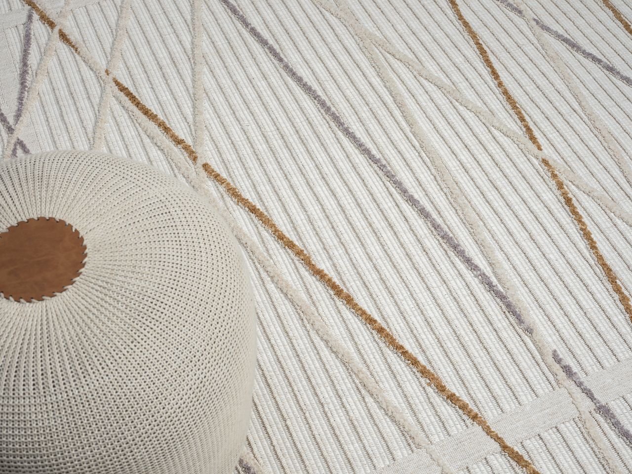 MyFlair Teppich Mila, 140cm x 200cm, Farbe Hellgrau, rechteckig, Florhöhe 10mm
