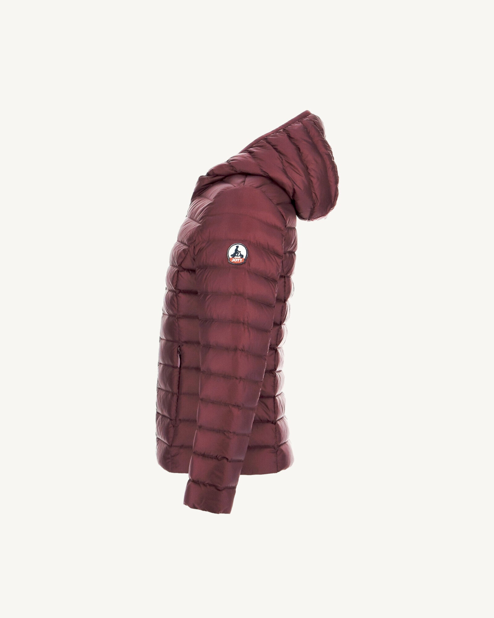 Doudoune légère à capuche enfant Aubergine Carla