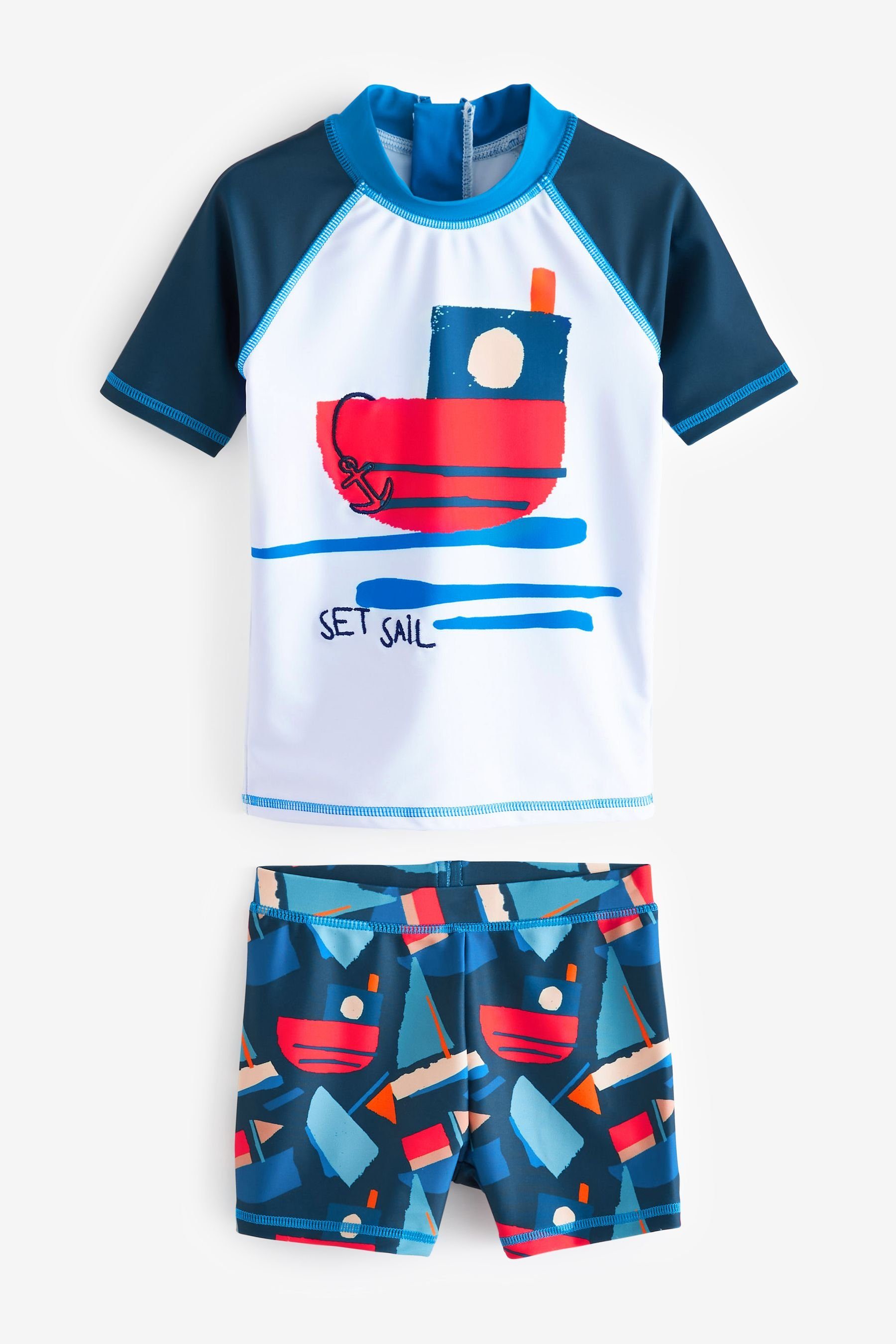 Next Badeanzug Sonnenschutztop und Shorts im Set (2-St)