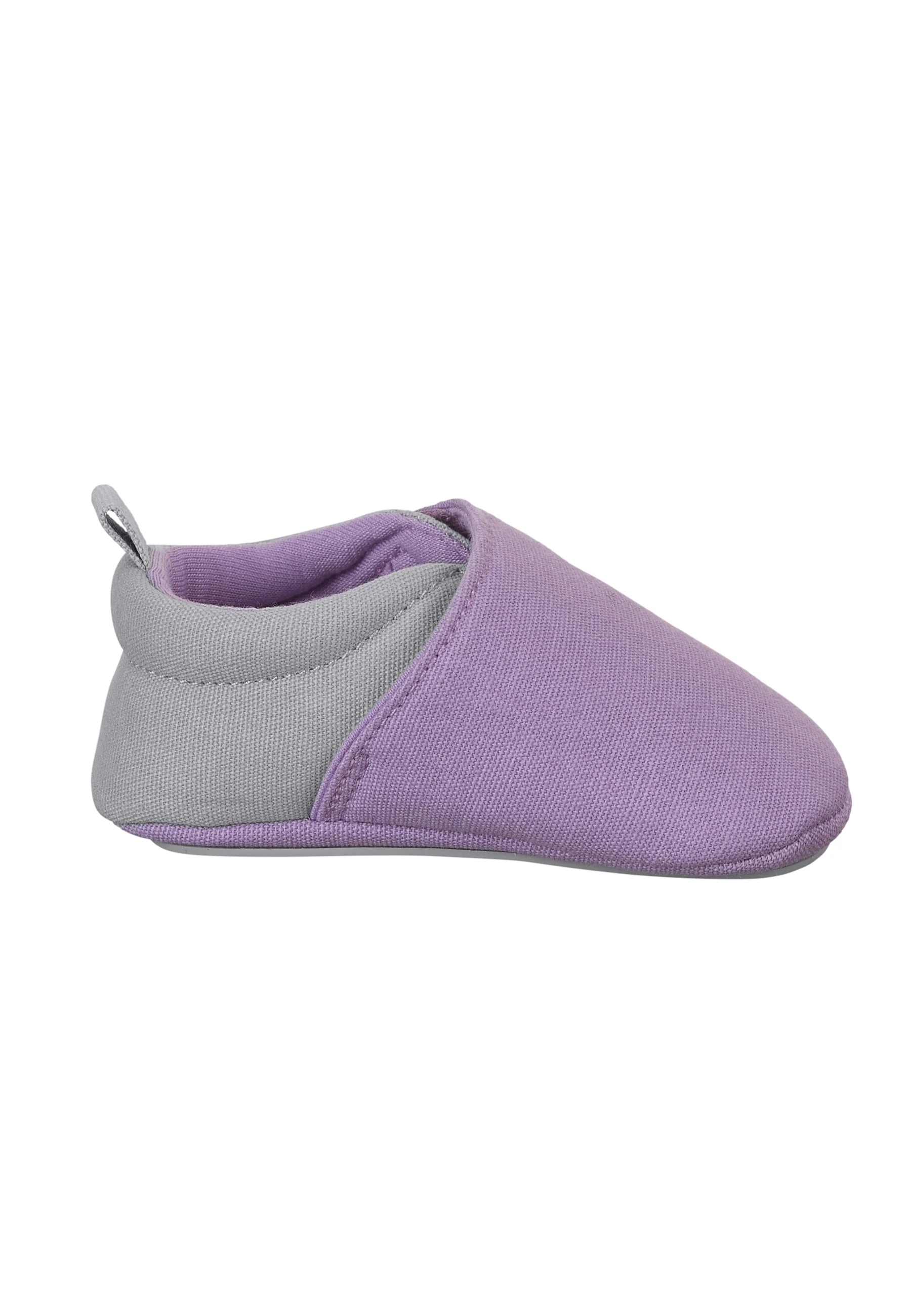 Baby Krabbelschuh aus Canvas mit Applikation Stern