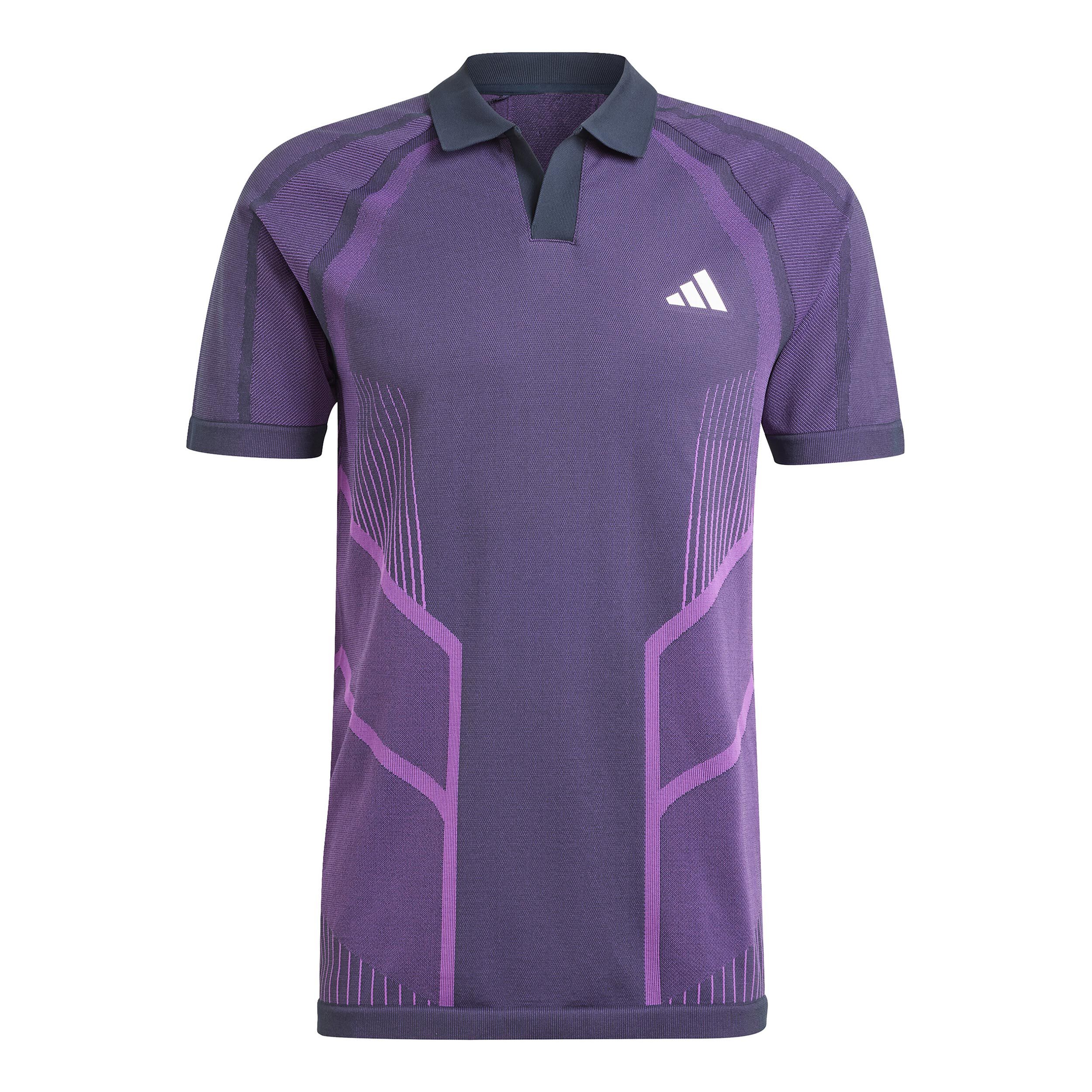 Seamless Pro Polo Herren - Lila, Berry