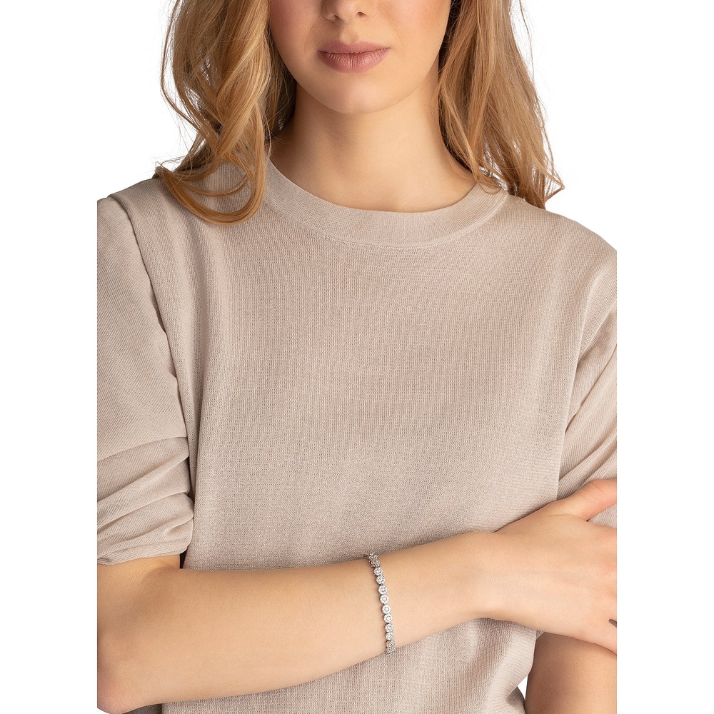 FAVS Bracelet 925 Argent rhodié Bracelet