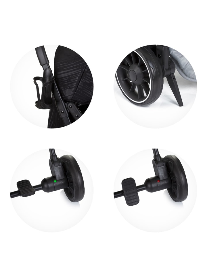 Chipolino Kinderwagen Kiss klappbar in schwarz günstig kaufen onesize