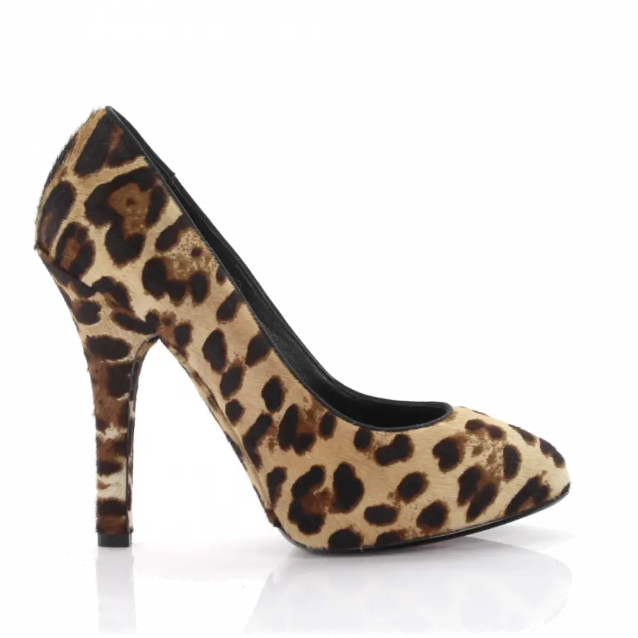 Dolce & Gabbana - Pumps Kalbsleder Pony Leo Print leopard - bunt