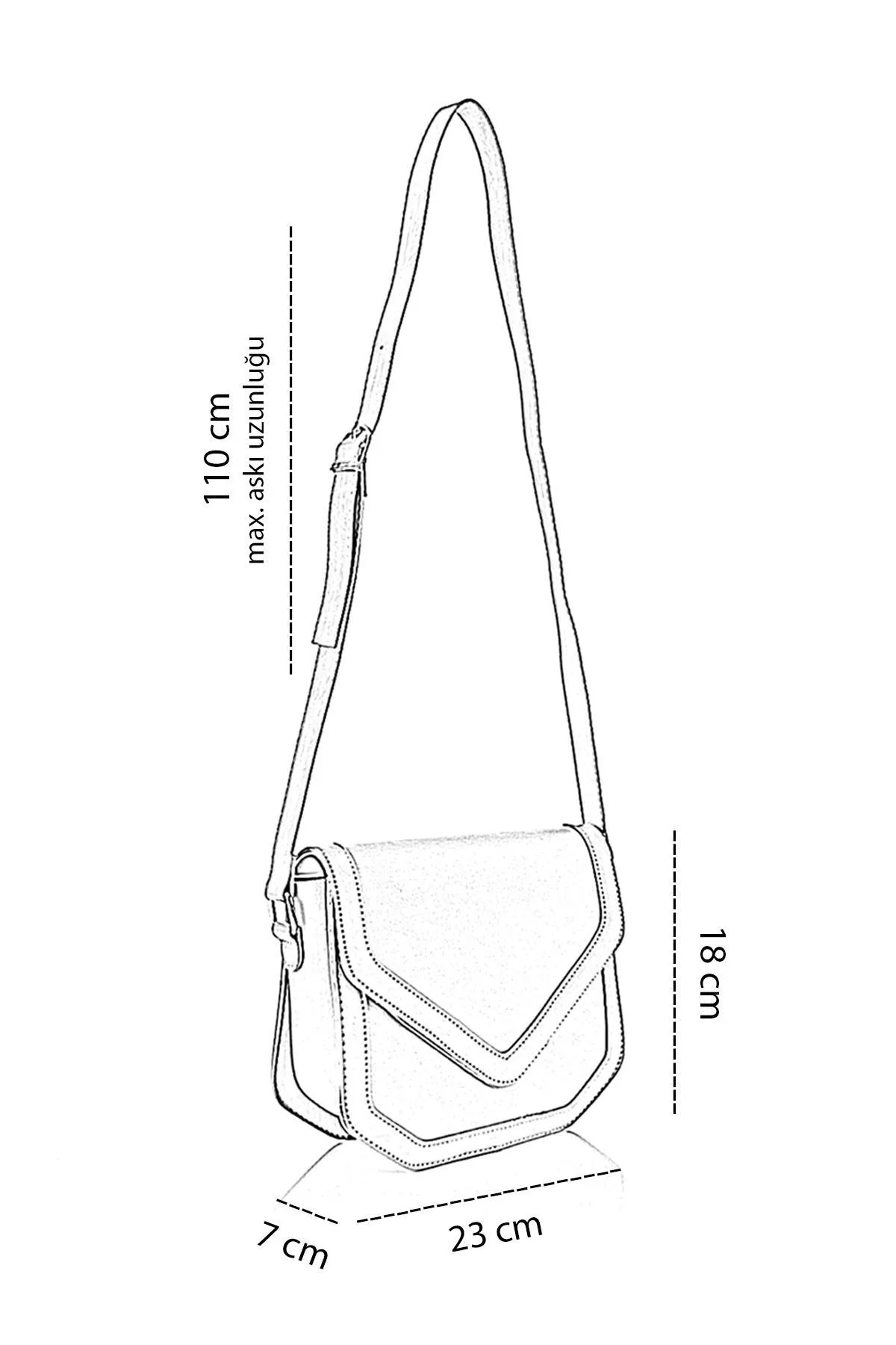Getcho  Adna Damen-Umhängetasche mit verstellbarem Riemen