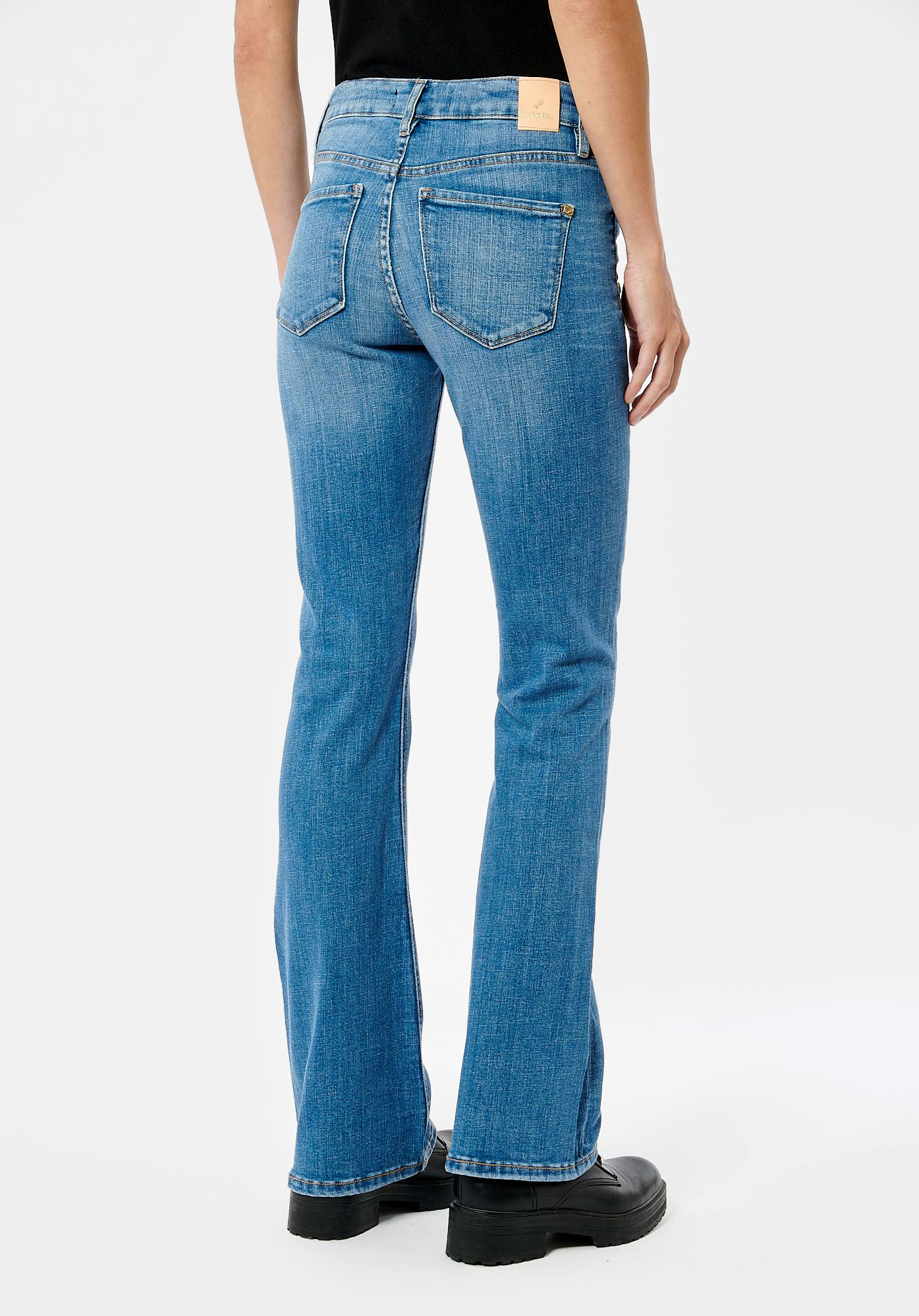 LUCKY  Jean bootcut bleu Femme
