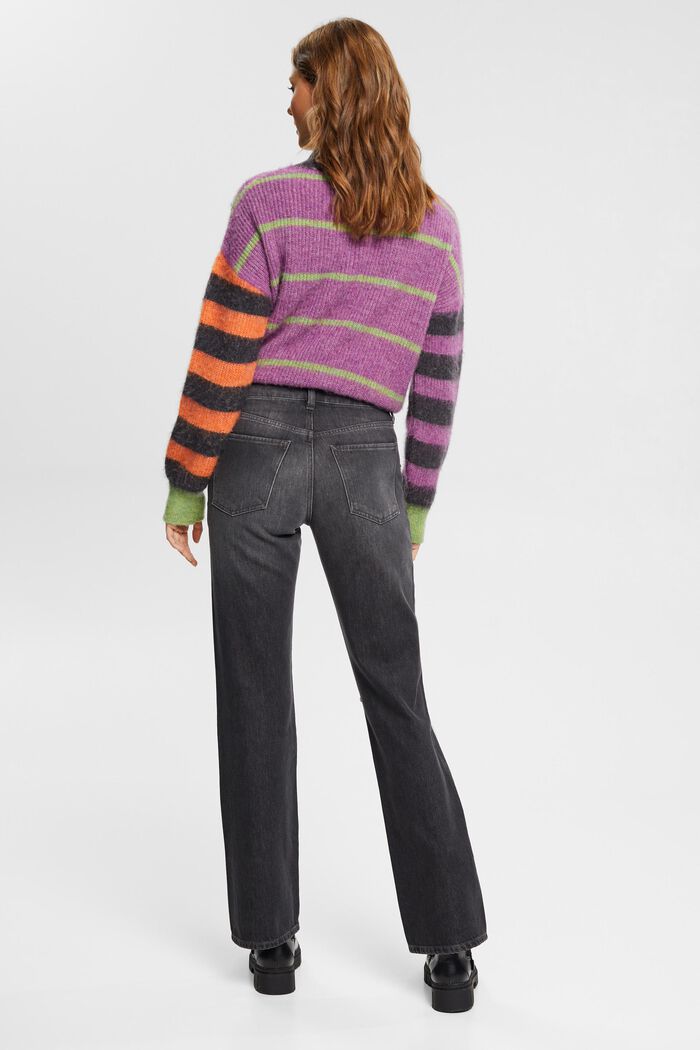 High-Rise-Western-Jeans im Bootcut mit Ripped-Details