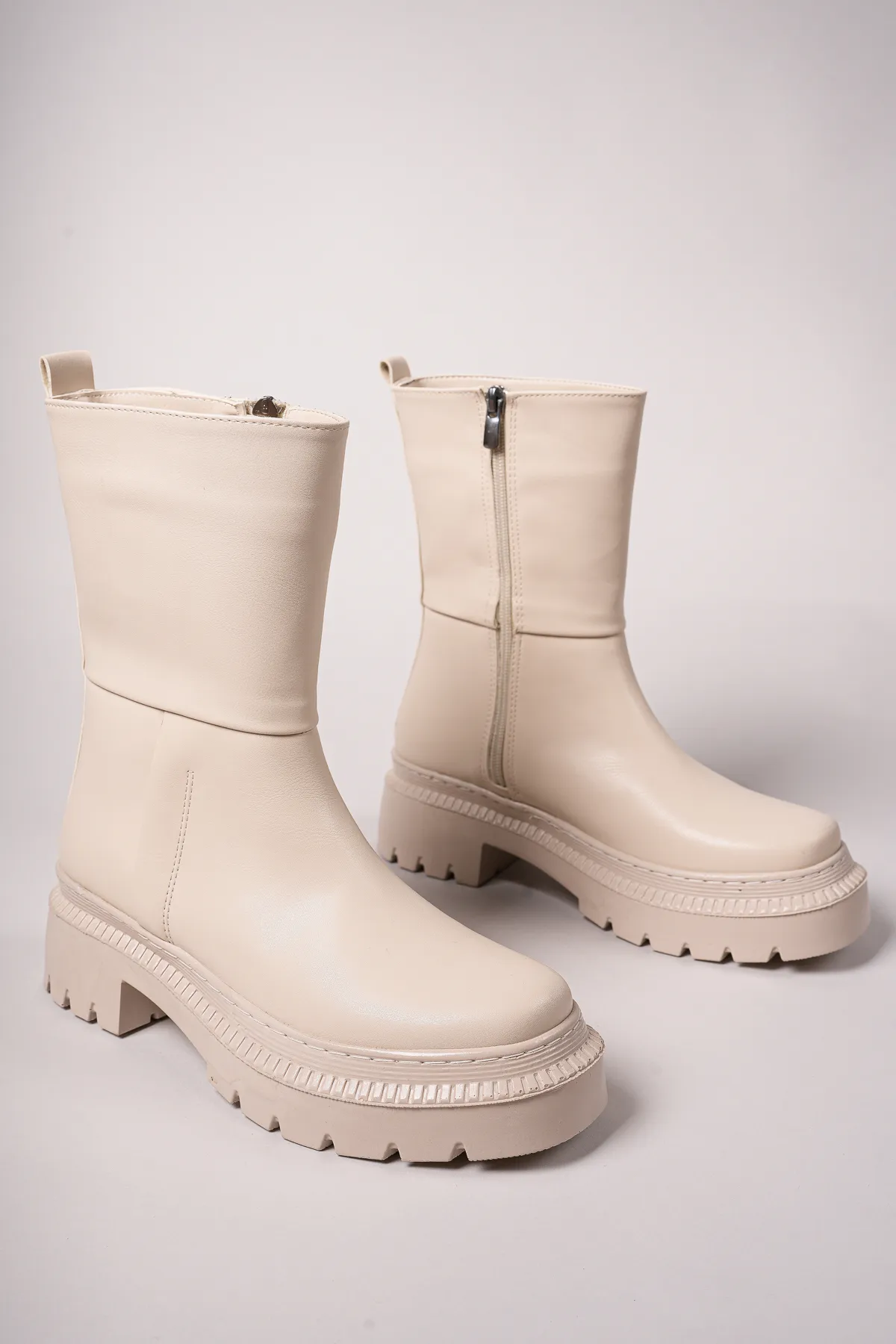 Riccon  Ectheleth Damenstiefel 00121403 Beige Leder