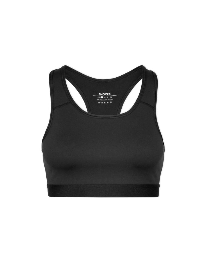 SNOCKS Sport-BH aus recyceltem Polyester 1 Stück in Schwarz günstig kaufen