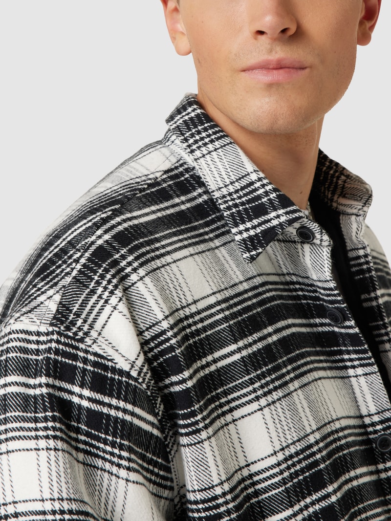 Hemdjacke mit Karomuster in sand