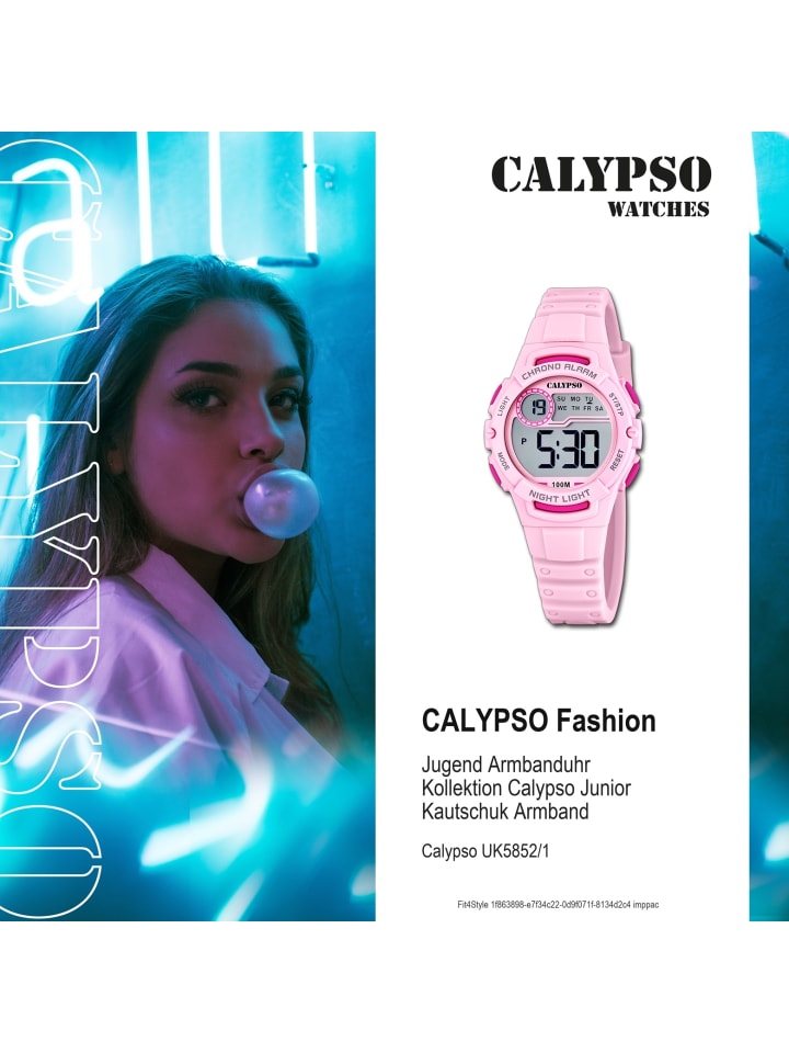 Calypso Digital-Armbanduhr Calypso Junior rosa günstig kaufen onesize
