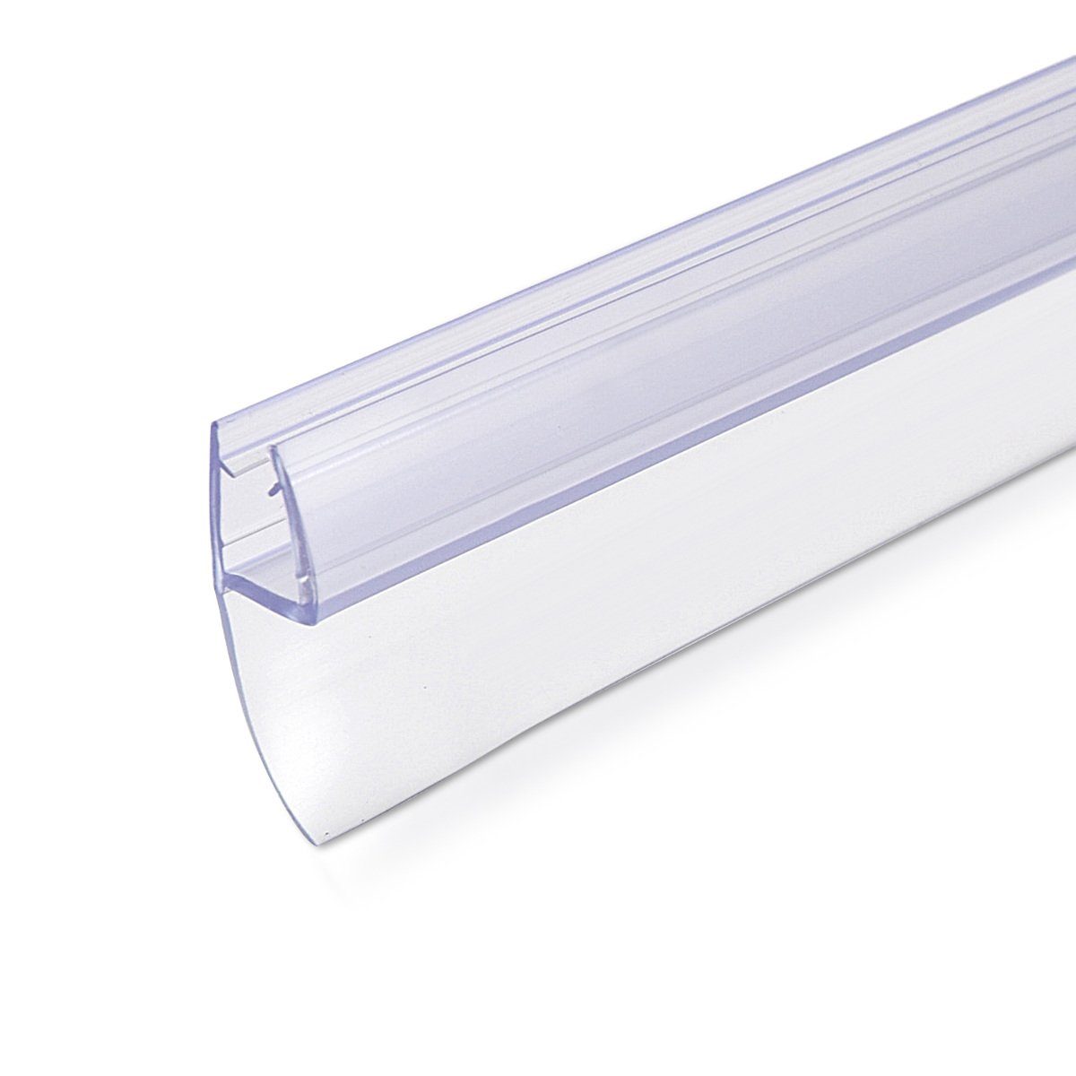 Navaris Badewannenaufsatz Schwallschutz Dichtung 180° - 6mm Glasduschtür - Ersatz 80cm