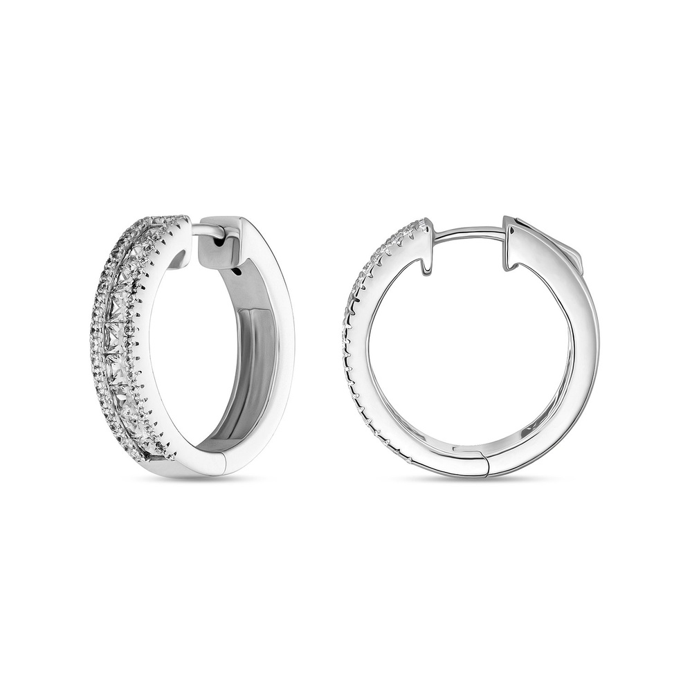 FAVS Créoles 925 Argent Boucles d'oreilles