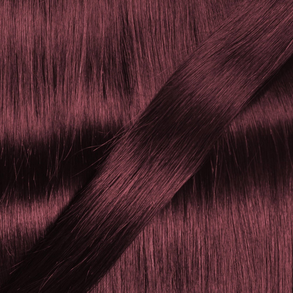 hair2heart Extensions à chaud bonding cheveux naturels #99j Bourgogne 1g extensions