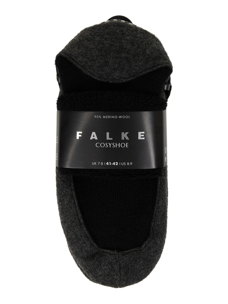 Socken mit elastischem Rippenbündchen Modell 'COSYSHOES' in schwarz