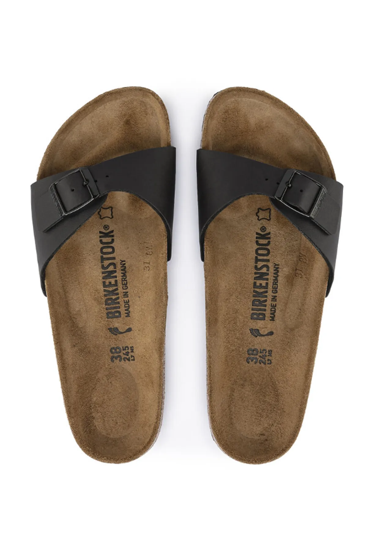 Birkenstock  Pantolette - Schwarz - Flacher Absatz