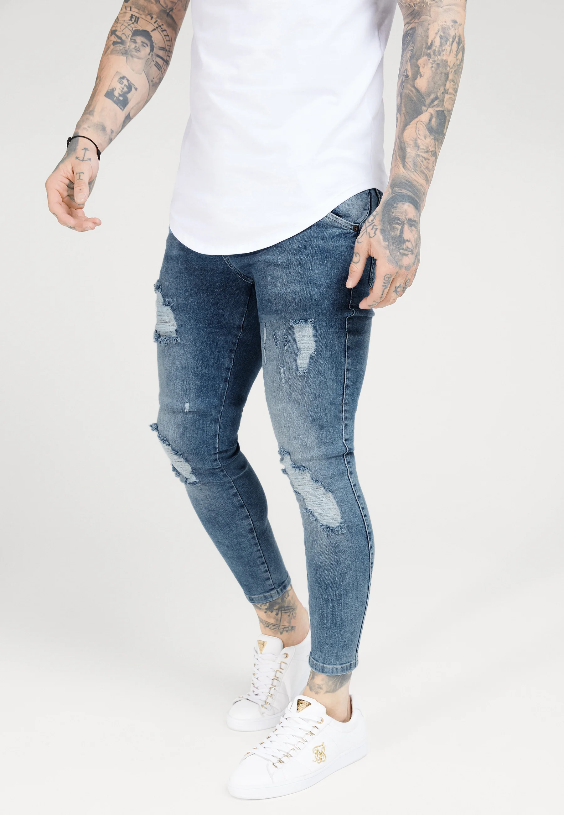 Vaqueros SIKSILK DISTRESSED SUPER Skinny Fit