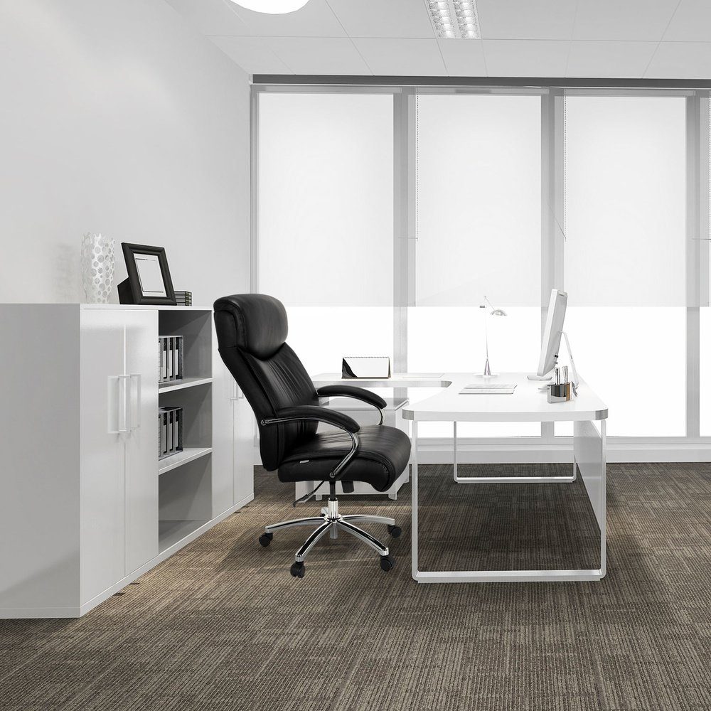 hjh OFFICE Drehstuhl XXL Drehstuhl XXL CONSTRUCTOR V Leder (1 St), Chefsessel Bürostuhl ergonomisch