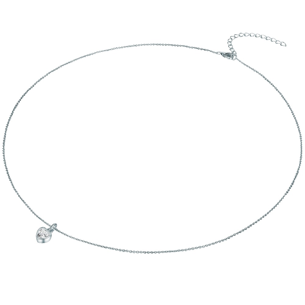 Rafaela Donata Collier en argent Coeur Argent sterling Oxyde de zirconium (CZ) en Argent collier