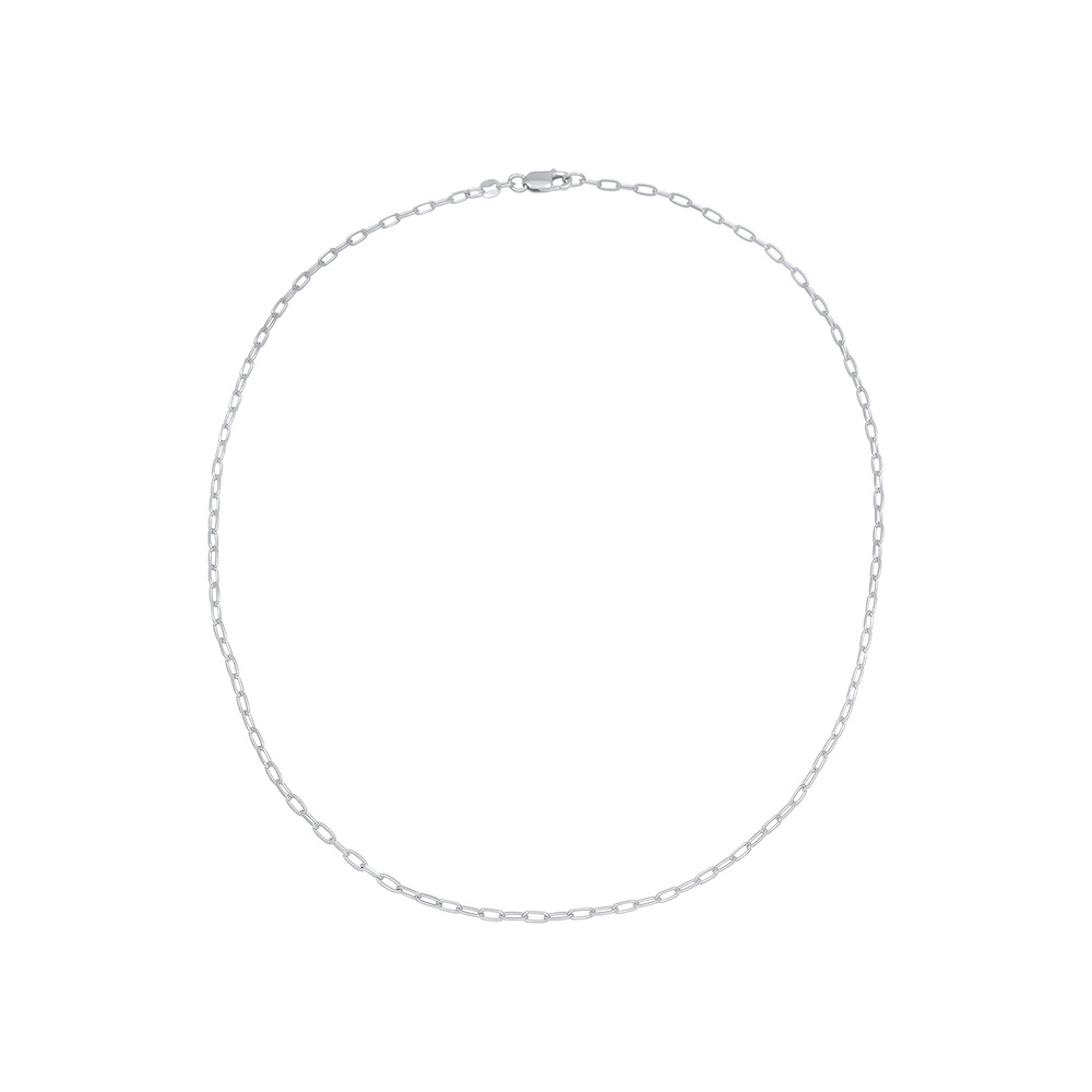 Elli Elli Collier Chaîne à maillons pour dames Chaîne ovale Tendance de base en argent Bijoux