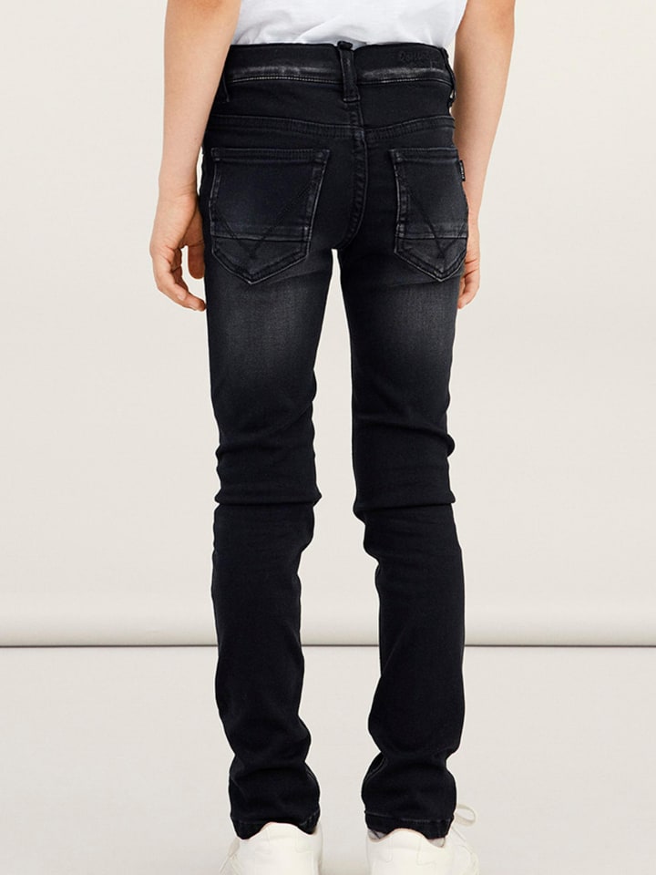 name it Stretch Jeans Slim Fit NKMTHEO in Schwarz günstig kaufen