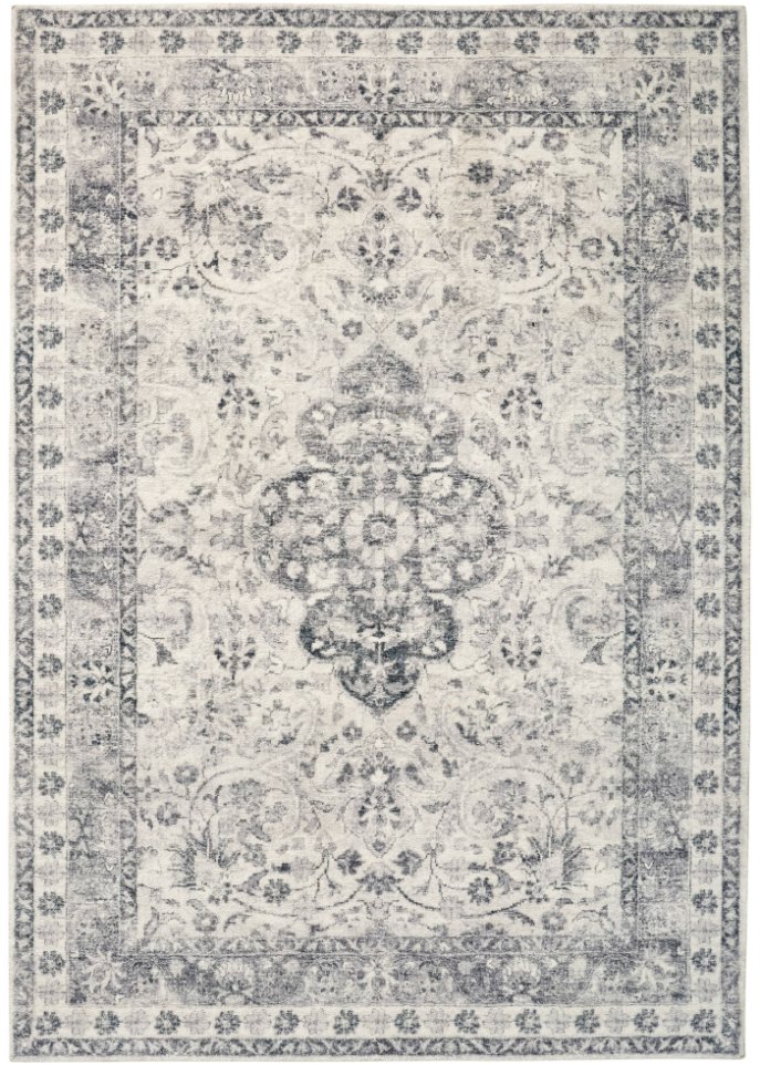 Teppich mit Orientmusterung in Vintageoptik