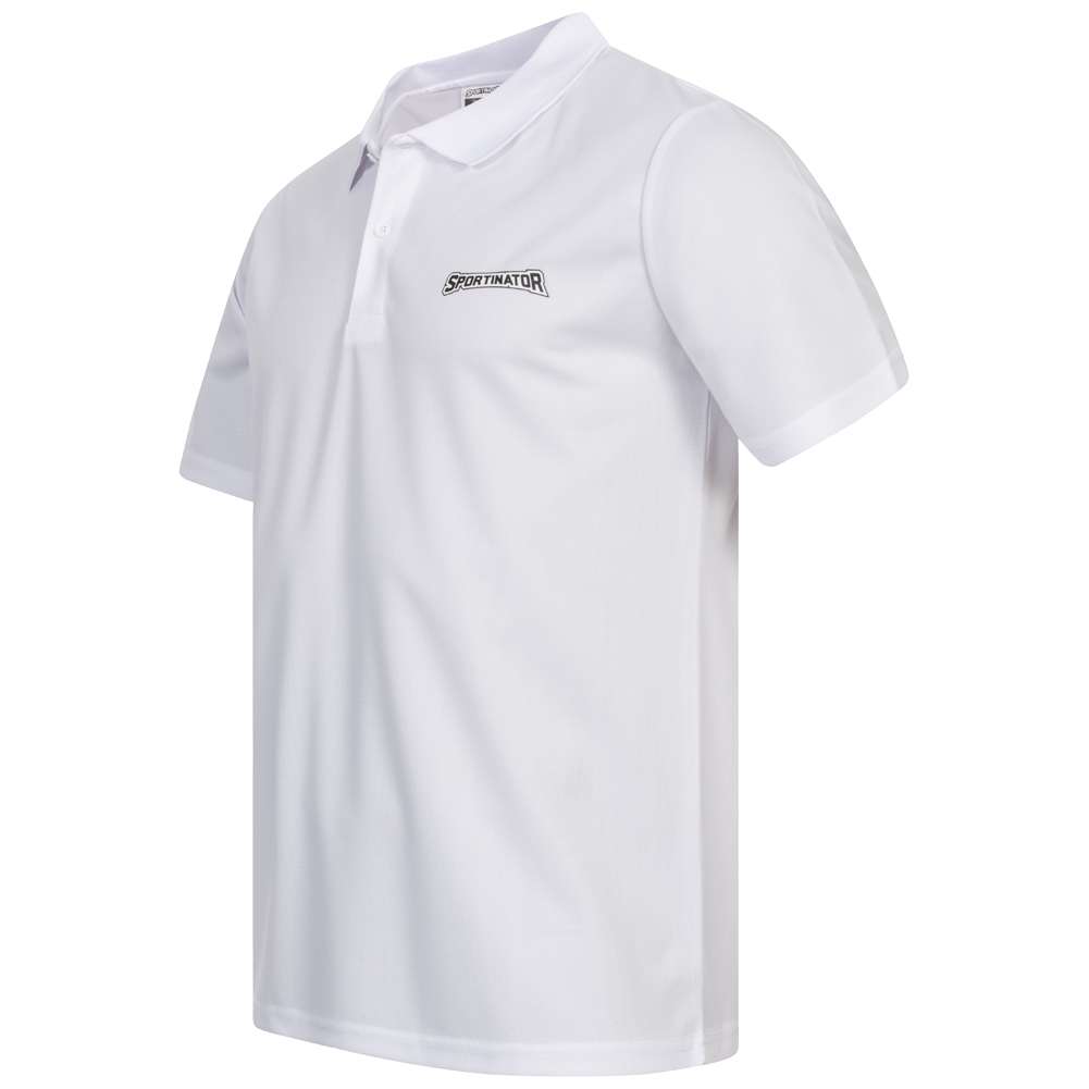 SPORTINATOR Essentials Herren Training Polo-Shirt weiß