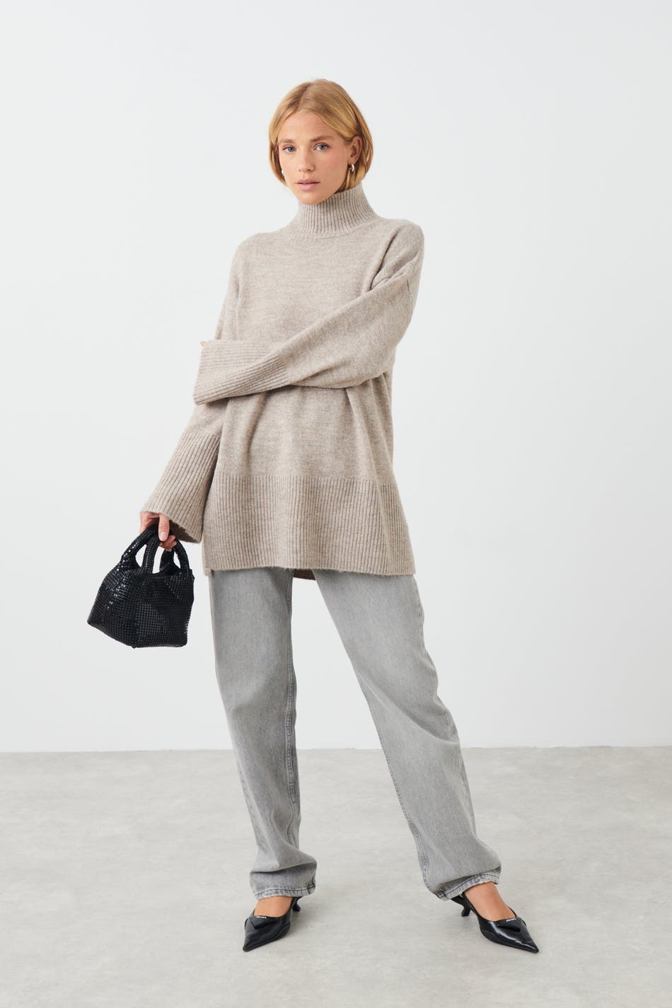 Knitted oversized sweater