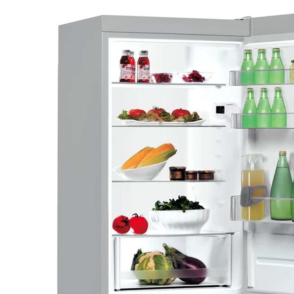 Indesit Kühl-/Gefrierkombination Standkühlschrank LI7S2ES, 176,3 cm hoch, 4**** Gefrierteil 111L / LED-Beleuchtung / 38dB(A) leise
