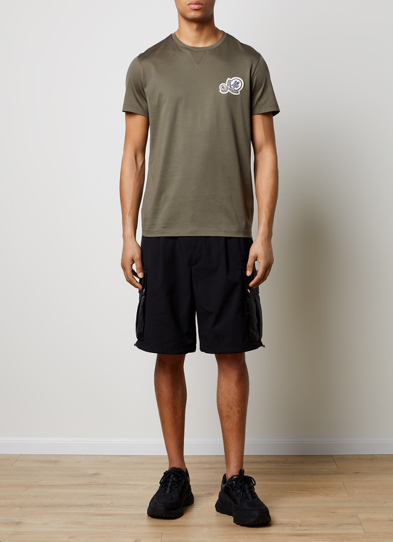 T-shirt Moncler con logo ed elasticizzata
