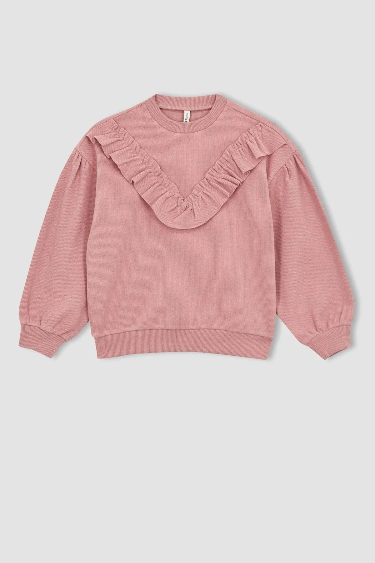 DeFacto  Mädchen-Sweatshirt mit Rundhalsausschnitt