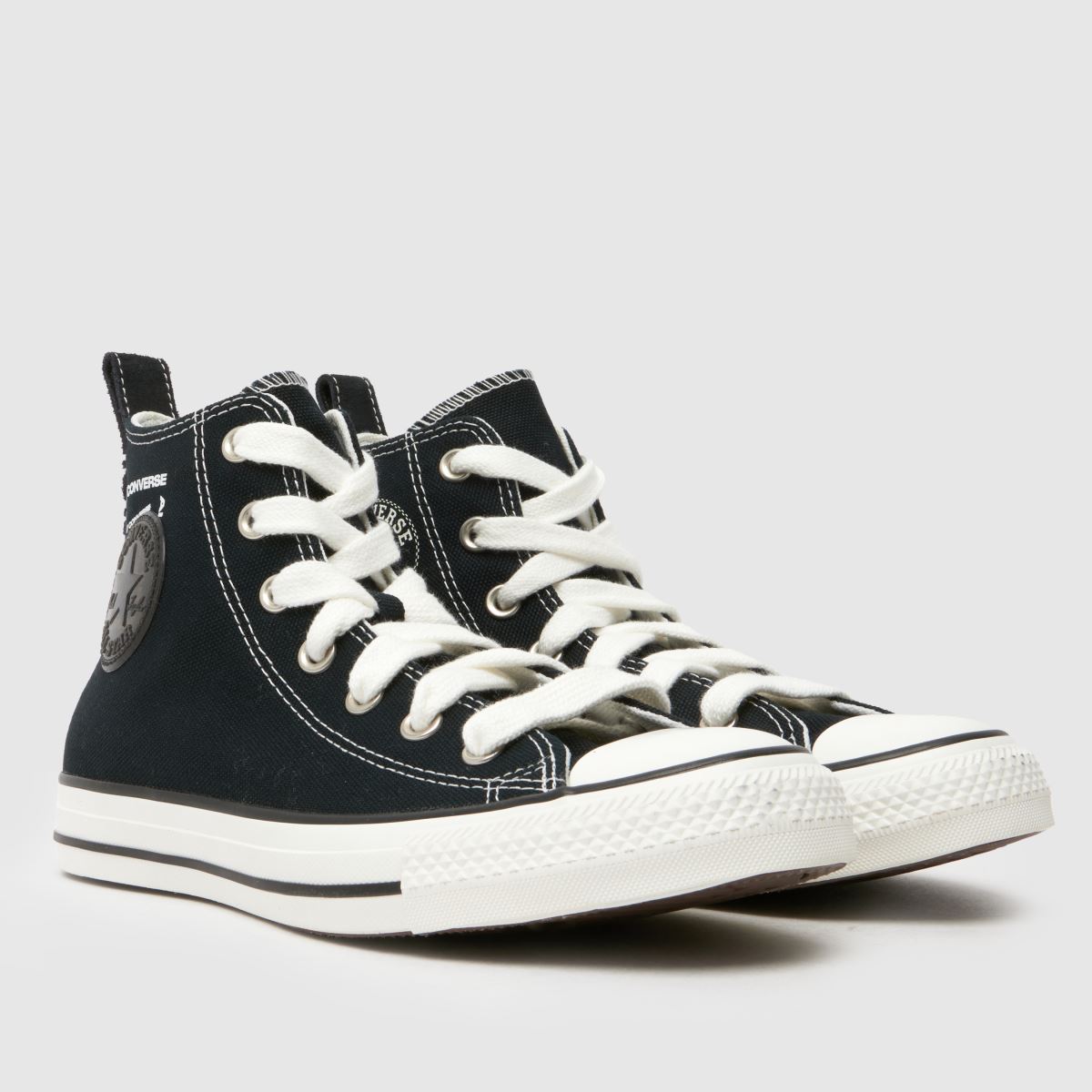 Converse All Star – Svarta och vita höga sneakers