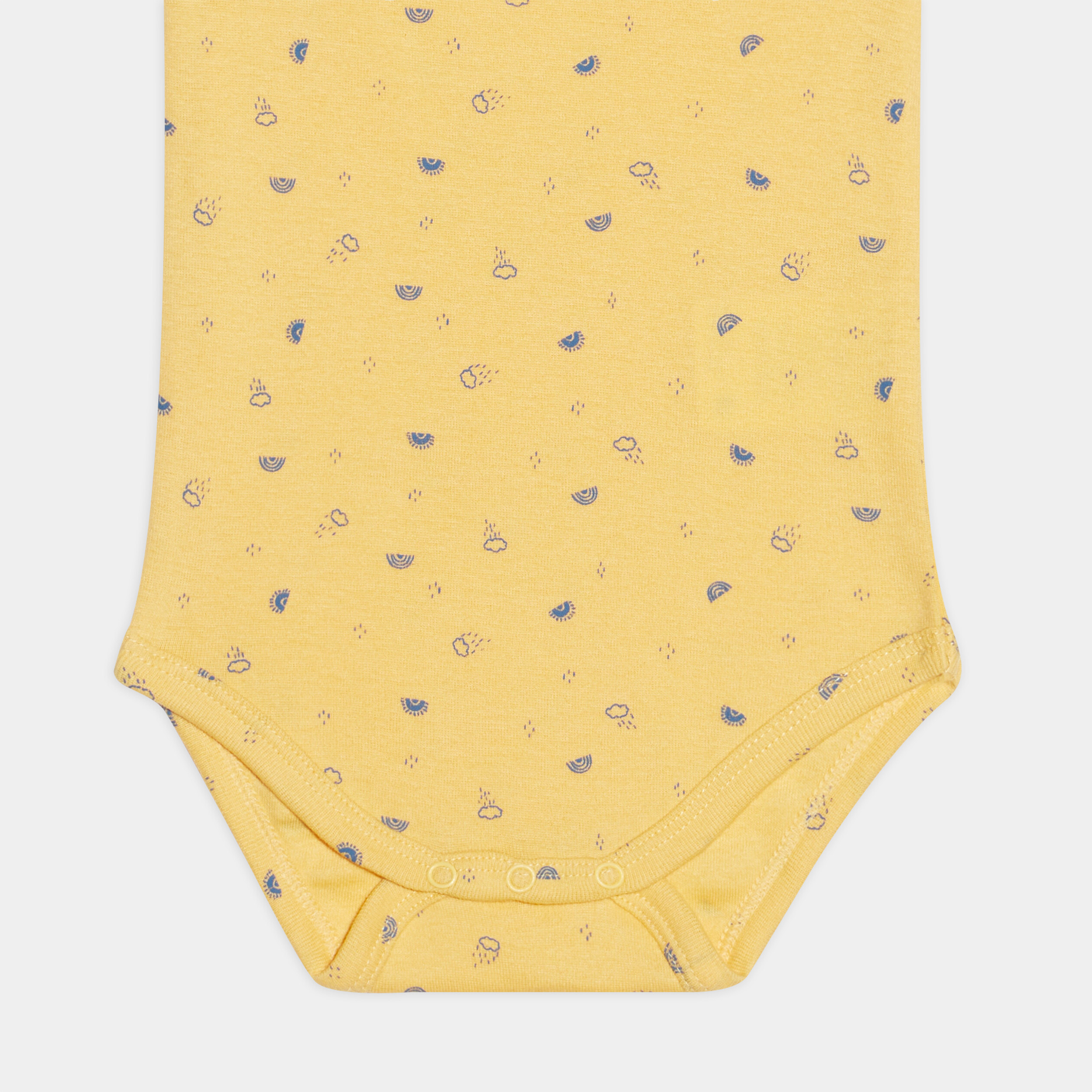 Lot 3 bodies US coton bleu ciel bébé garçon | La Halle