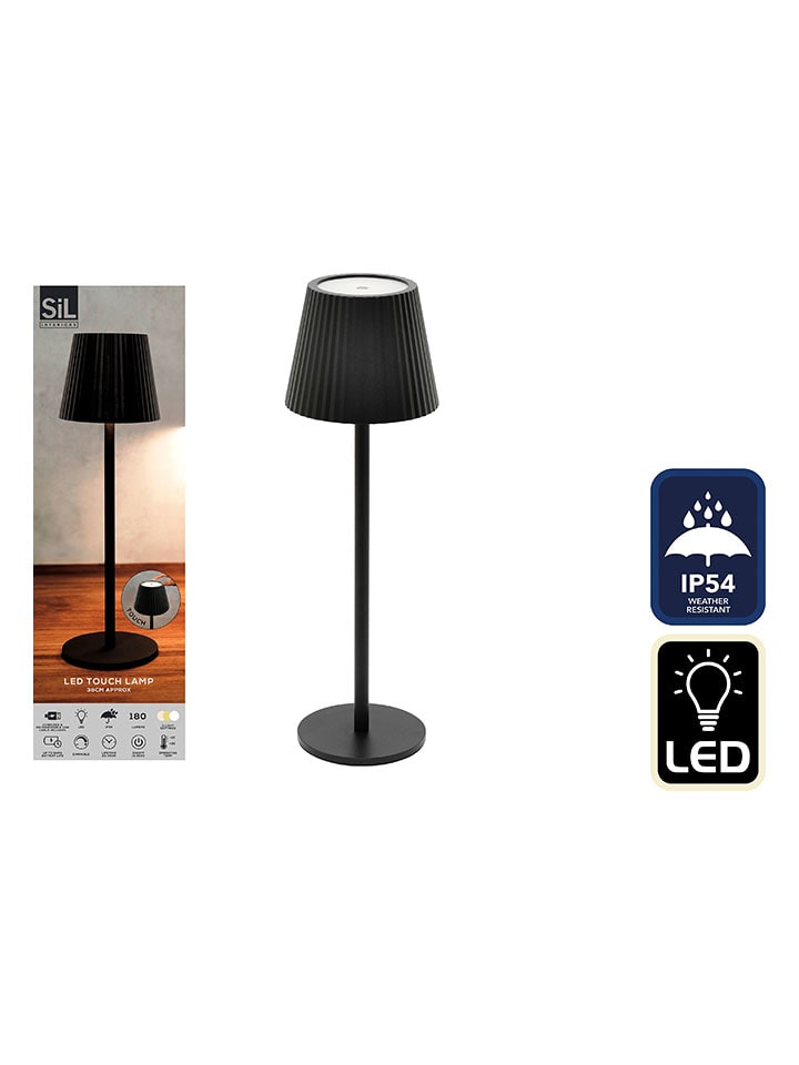 SiL Interiors LED-Tischleuchte in Schwarz - (H)36 cm - Ø 11 cm günstig kaufen onesize