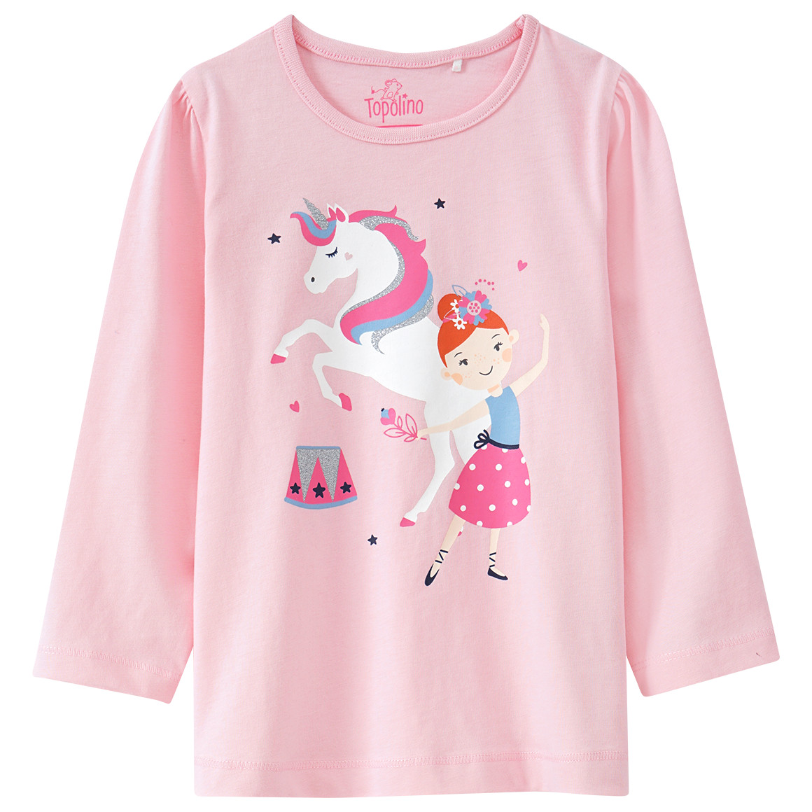 Mädchen Langarmshirt mit Puppenshirt im Set