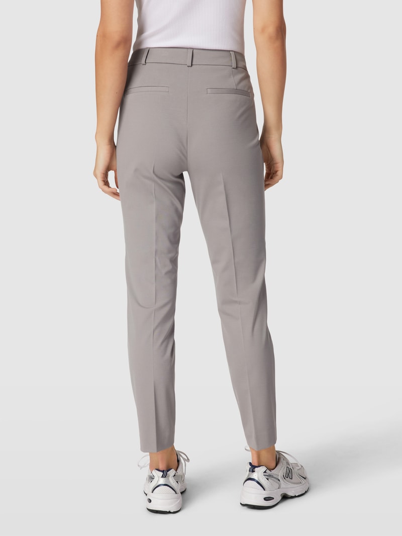 Hose mit Bügelfalten in taupe