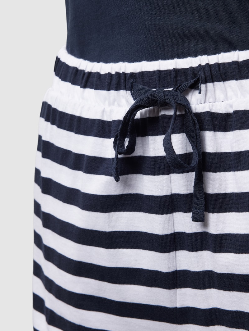 Pyjama mit Label-Print Modell 'MIX N MATCH' in blau