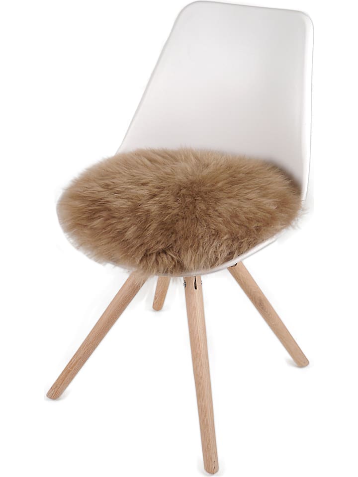 Kaiser Naturfellprodukte H&L Lammfell-Sitzauflage in Hellbraun günstig kaufen 35 cm