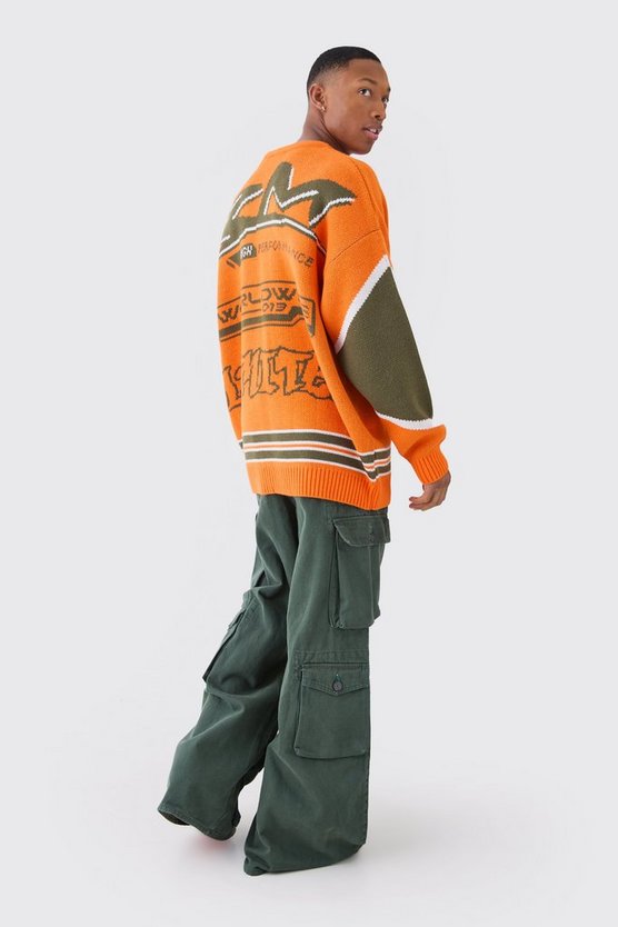 Geschnürter Oversize Hockey-Pullover