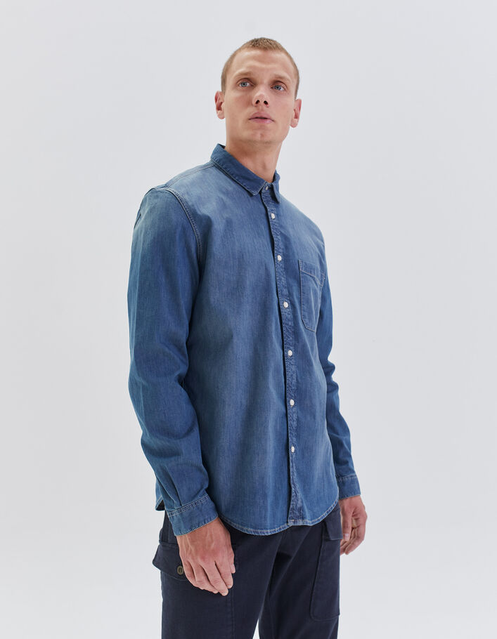 Chemise en jean REGULAR indigo Homme