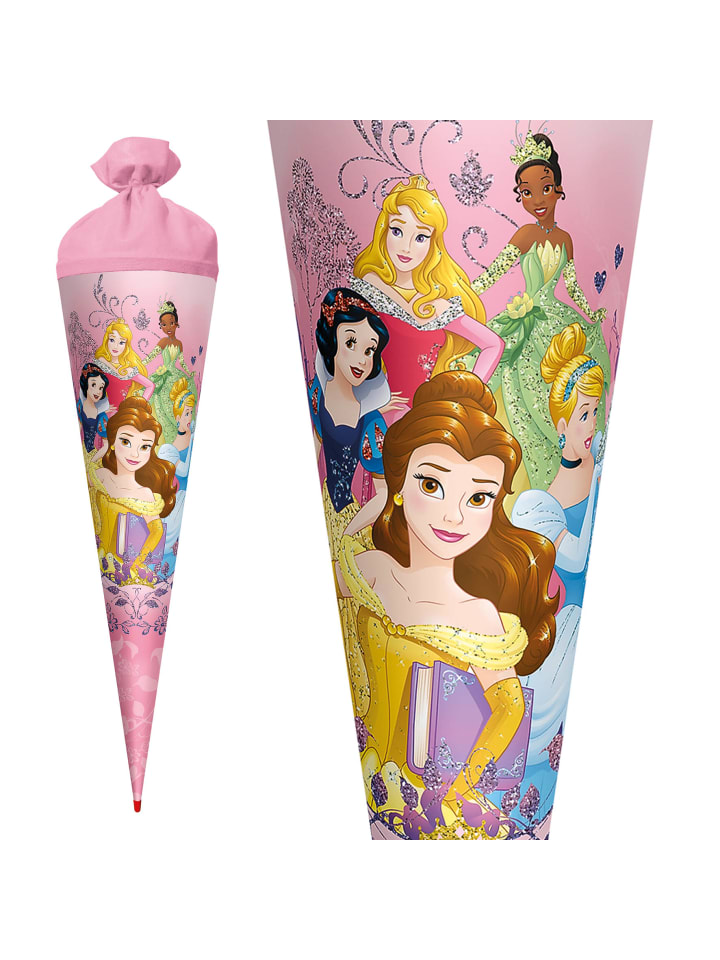 ROTH Schultüte groß Disney Princess 70 cm, Glitter in Rosa günstig kaufen onesize