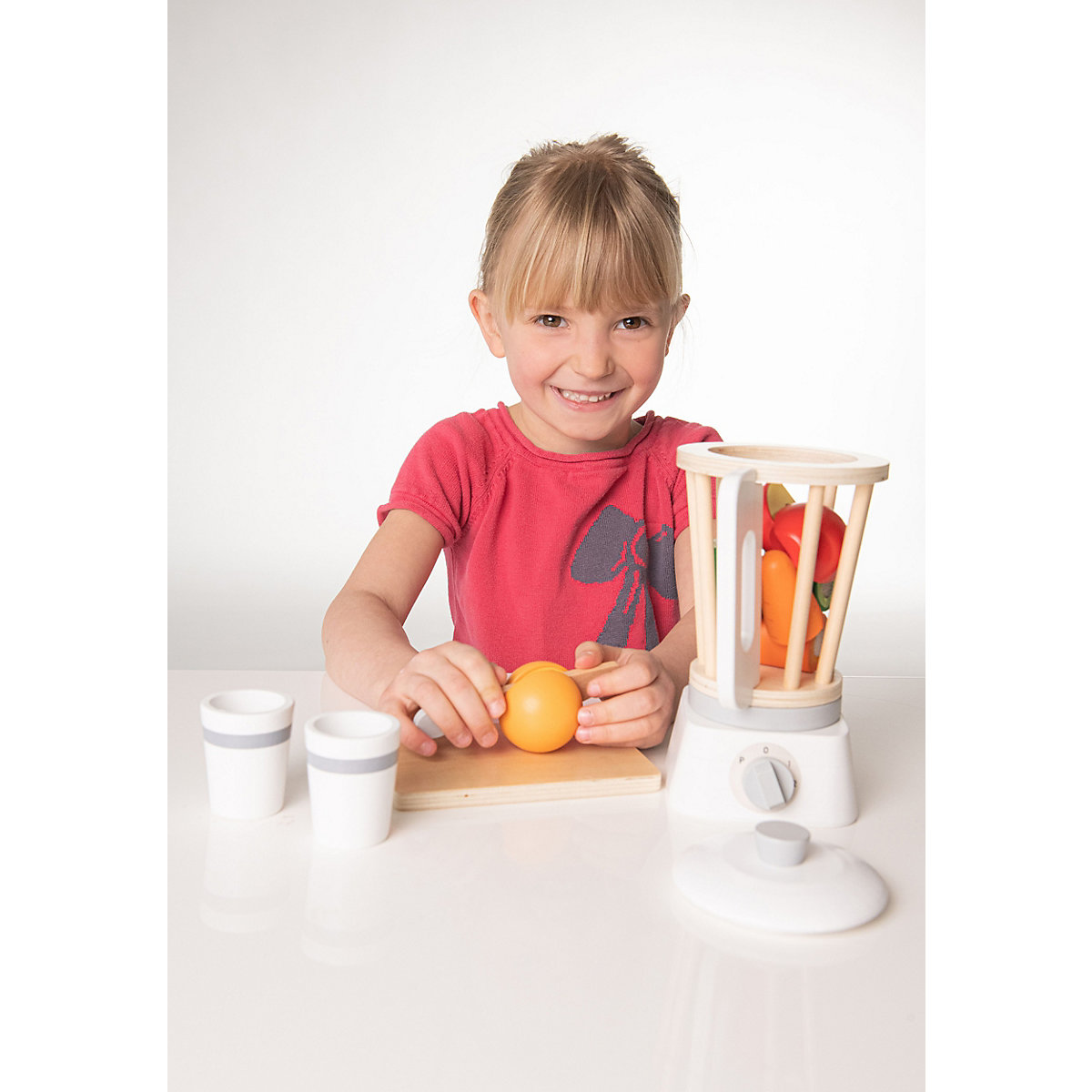 BEEBOO Holz Standmixer mit Zubehör, 15-tlg.