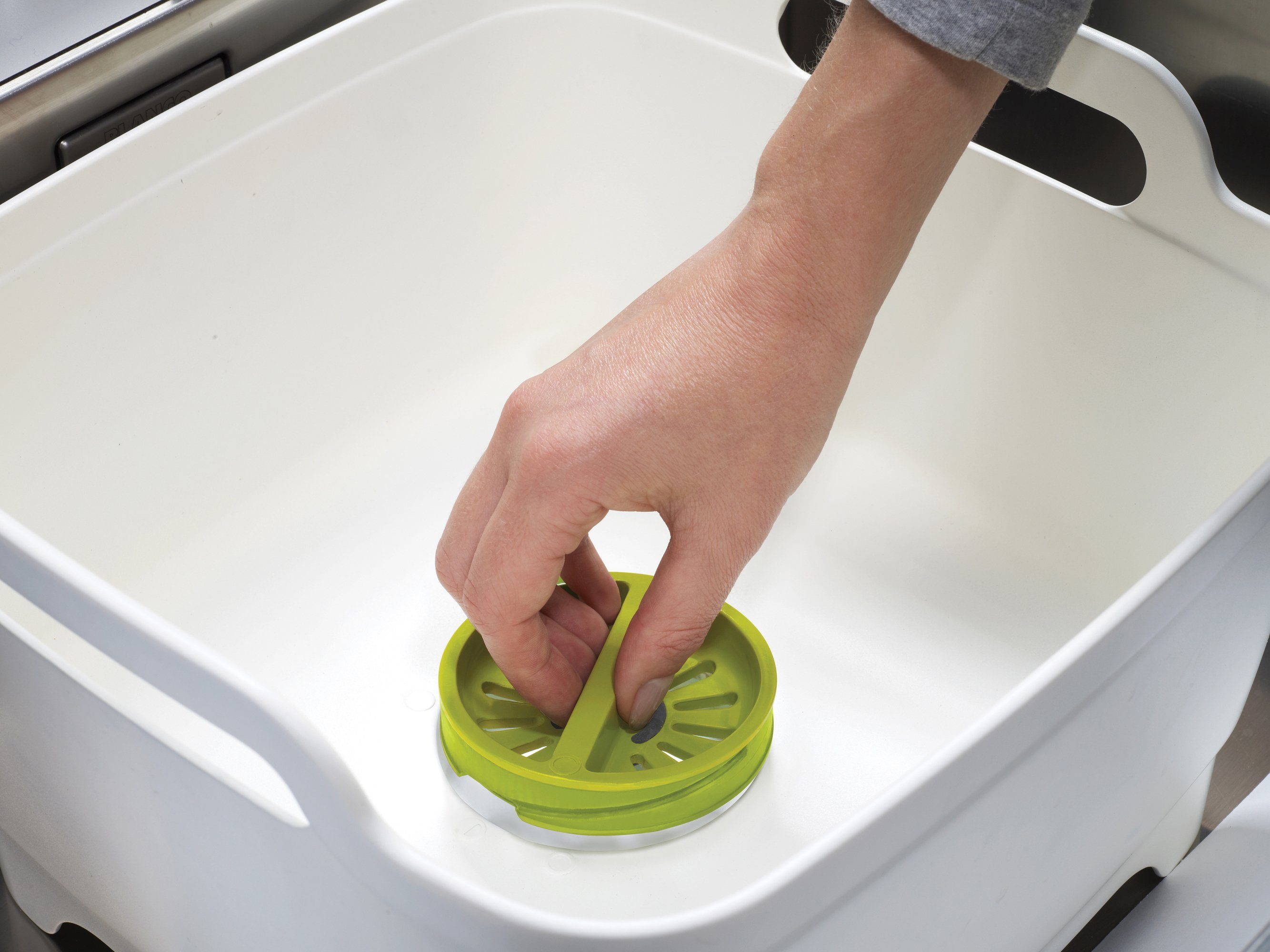Joseph Joseph Waschschüssel Wash & Drain, Spüleinsatz, ideal für kleine Küchen, Kunststoff